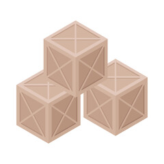 Isometric Boxes Illustration