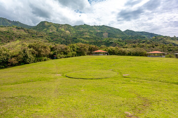 National Archeological Park of Tierra abajo in Colombia. Tierradentro - UNESCO World Heritage Site