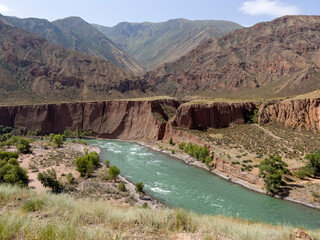 Afghanistan begins across the green river.