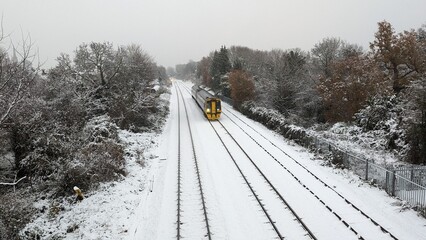 Train in Snow
