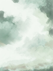 Impressionistic Gray Cloudscape - Digital Painting/Illustration/Art/Artwork Background or Backdrop, or Wallpaper