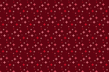 Pattern with geometric elements in red tones gradient abstract background vector