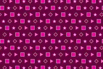 Pattern with geometric elements in pink tones. Gradient abstract background