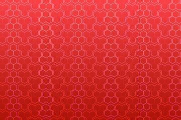 Pattern with geometric elements in red tones gradient abstract background