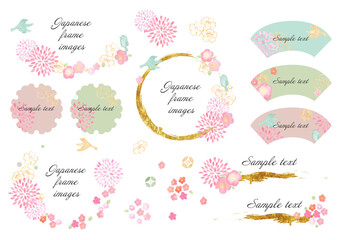 Japanese flower frames