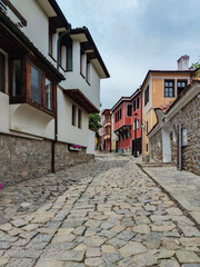 Obraz na płótnie Canvas The old town of city of Plovdiv, Bulgaria