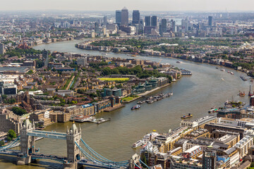Obraz na płótnie Canvas London panorama from above