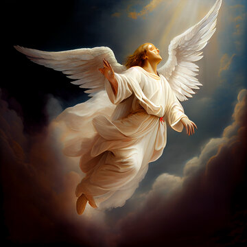 angel flying in heaven
