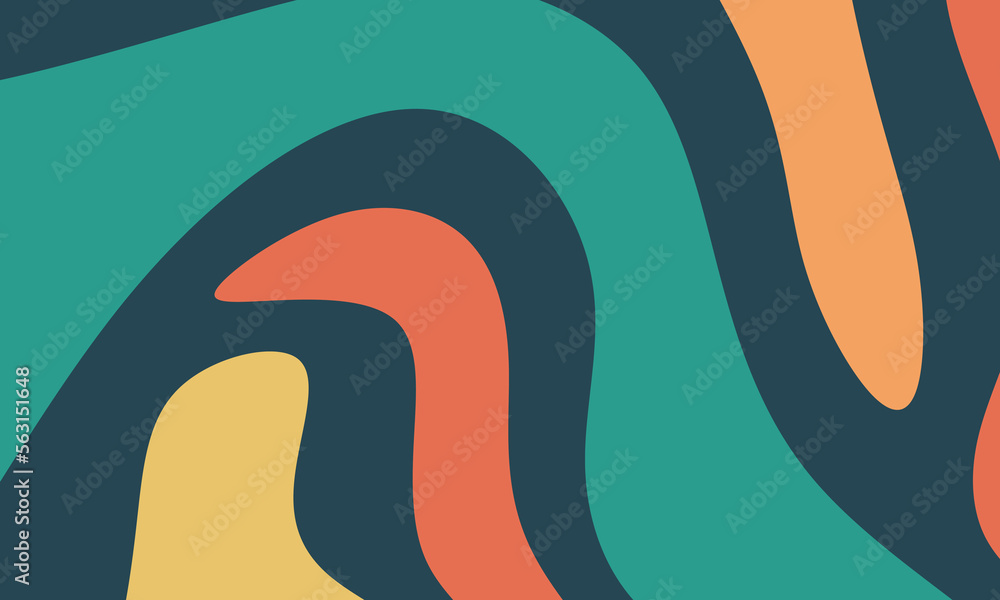 Aufkleber funny background pattern with abstract shapes. modern vector template for creative design. vector