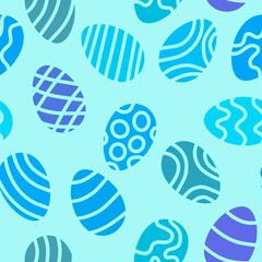 Easter eggs seamless spring pattern for kids clothes print and notebooks and wrapping paper and fabrics