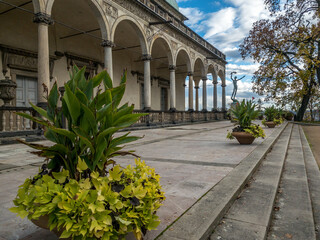 Queen Anne's Summer Palace is a Renaissance building at Prague Castle in the Royal Garden. Prague, Czech Republic