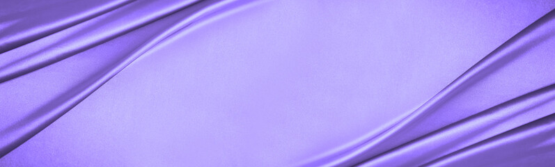 Light purple blue silk satin. Lavender color fabric. Elegant background with space for design. Wide...