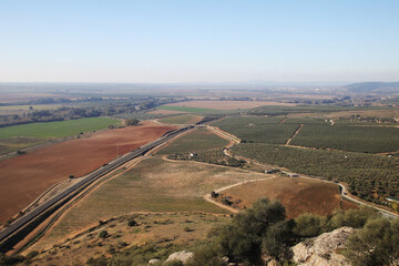 The view from the castle Almodovar Del Rio, Spain