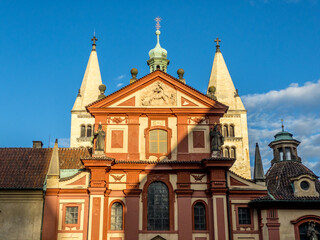 Obraz premium The opulent palaces of Prague Castle line its narrow streets. Prague, Czech Republic