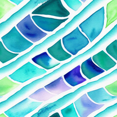 Abstract watercolor seamless background pattern, AI generated