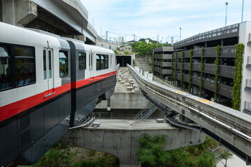 沖縄那覇の沖縄都市モノレール始発駅てだこ浦西駅