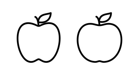 Apple icon vector illustration. Apple sign and symbols for web design.