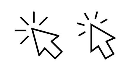 Click icon vector illustration. pointer arrow sign and symbol. cursor icon