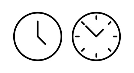 Clock icon vector illustration. Time sign and symbol. watch icon
