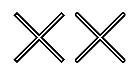 Close icon vector illustration. Delete sign and symbol. cross sign