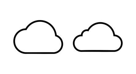 Cloud icon vector illustration. cloud sign and symbol