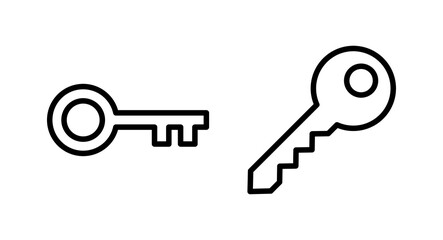 Key icon vector illustration. Key sign and symbol.