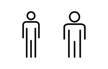 Man icon vector illustration. male sign and symbol. human symbol