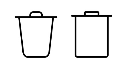 Trash icon vector illustration. trash can icon. delete sign and symbol.