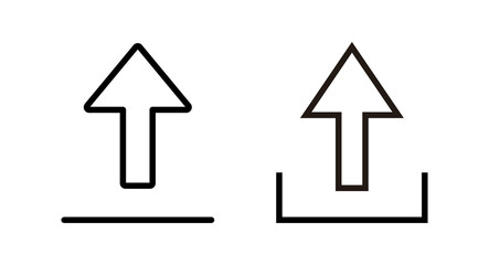 Upload icon vector illustration. load data sign and symbol