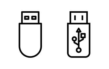 Usb icon vector illustration. Flash disk sign and symbol. flash drive sign.