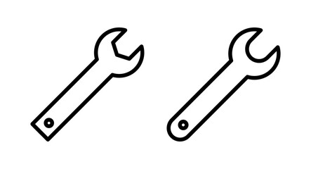 Wrench icon vector illustration. repair icon. tools sign and symbol
