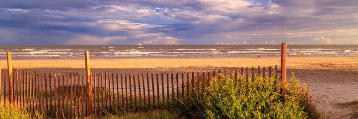 A Stormy Day In Galveston Panorama - 563159865