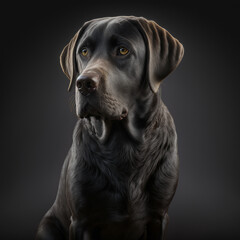 portrait of a dog Labrador Retriever