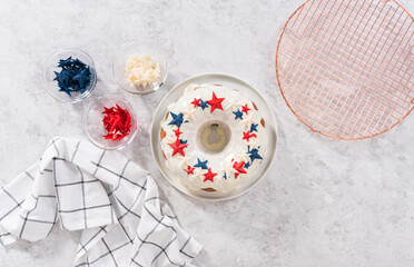 July 4th bundt cake