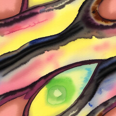 Seamless pattern, close up of colorful paint. ai generated