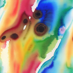 Seamless abstract watercolor background, ai generated