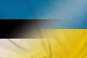 Estonia and Ukraine national flag international relations UKR EST