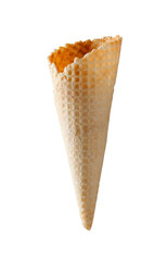 Ice cream cone isolated with clipping path