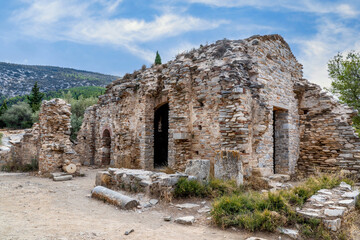Ayios Marcos temple also called Fragomonastiro is a three aisled early Christian basilica with a narthex located at the archaeological site of Taxiarches Hill in Kaisariani district, Athens, Greece