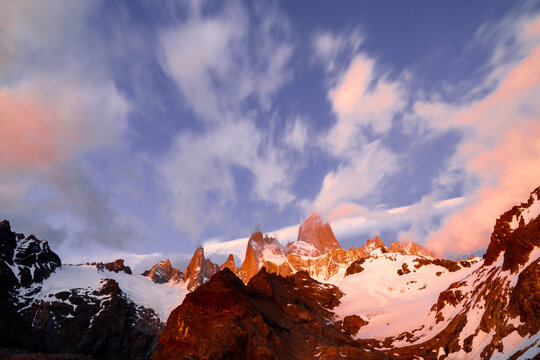 朝焼けのフィッツロイ