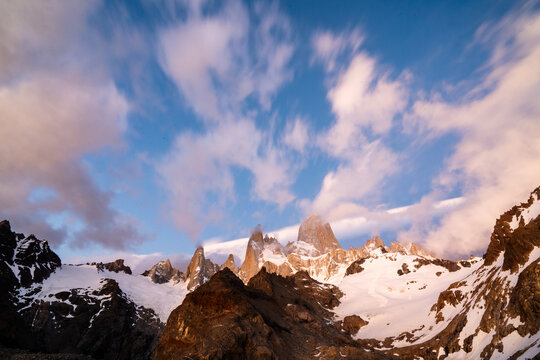 朝焼けのフィッツロイ
