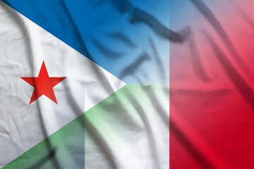 Djibouti and France government flag international contract FRA DJI