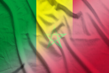 Mali and Morocco state flag transborder contract MAR MLI