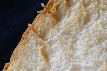 Texture of toasted bread. Toast is sliced bread that has been browned by radiant heat