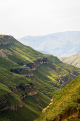 High mountain in morning time. Beautiful natural landscape