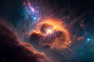 Fototapeta na wymiar space, nebula, galaxy, star, universe