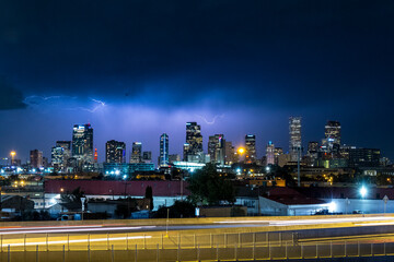 Lighting over Denver, Colorado