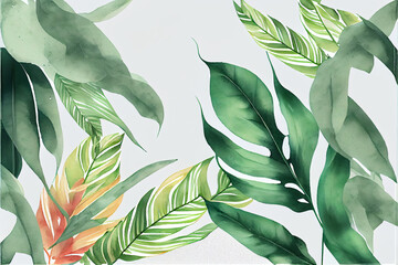 Green Oasis: Watercolor Ferns Seamless Pattern