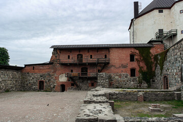 old castle in the town