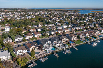 Aerial view of Merrick, New York